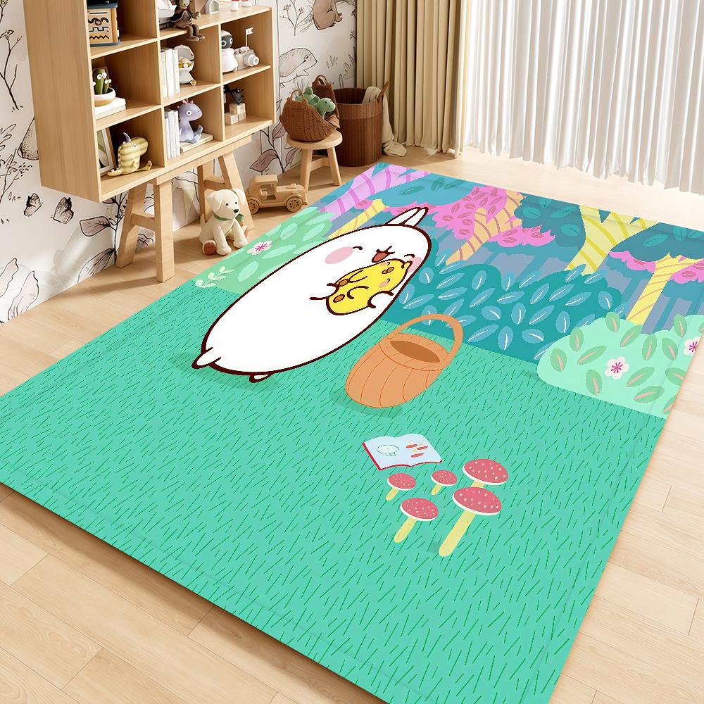 Door Mat Bedside Entrance Kawaii M-Molang Bath Floor Decoration Cute Cartoon Corridor Door Mat Carpet Living Room Balcony