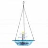 Solar Cascade Hanging Bird Bath Fountain Outdoor Solar Powered Cascade Fountain Bird Bath for Garden Backyard Patio Lawn