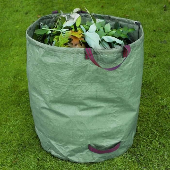 Sac à déchets de jardin - Pop Up 272L - Avec poignées - Pliable et autoportant - Lavable
