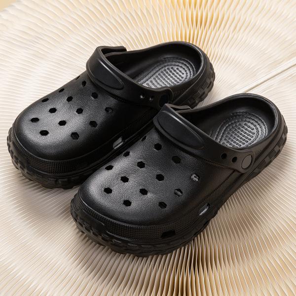Men's 2024 EVA Anti-Slip Closed-Toe Beach Shoes - Odor-Resistant Summer Slippers for Couples