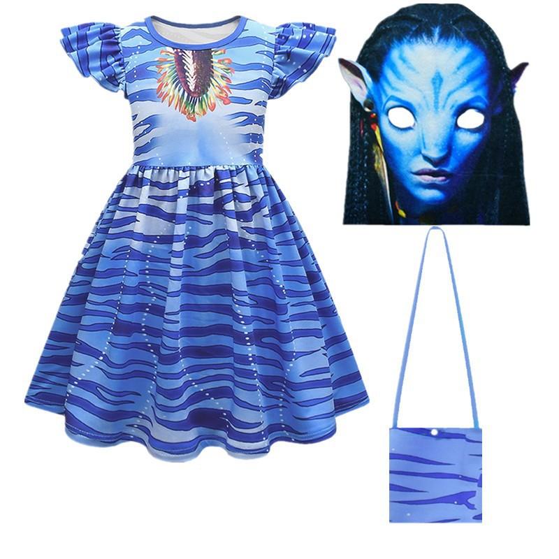 Movie stage suit print avatar with tail armor superhero suit, tights