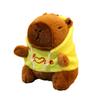 Capybara Hoodie Plush Toy Stuffed Animal Keychain Backpack Charm Matching Couple Gift for Children