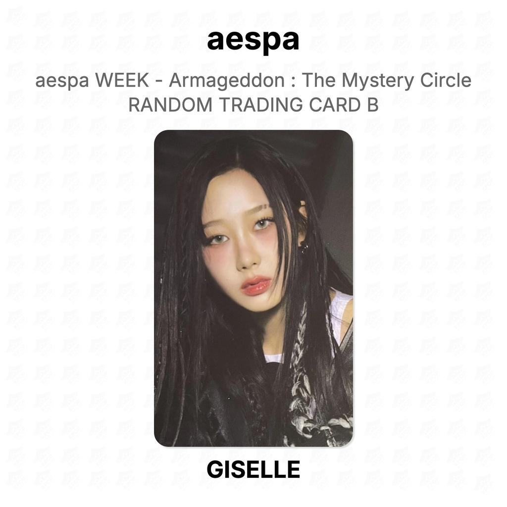 aespa WEEK - Armageddon : The Mystery Circle RANDOM TRADING CARD B Official Photocard