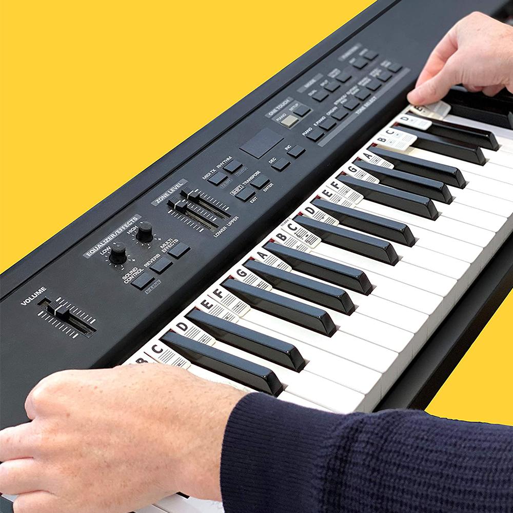 The Piano Rake Piano Keyboard Stickers for Beginners 88 Full-Size Piano Rake Key Labels
