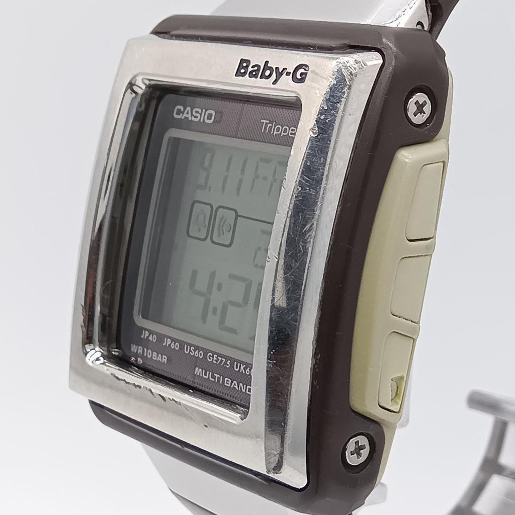 Used 1299 CASIO Baby-G BGT-1800J Radio Solar Working Item