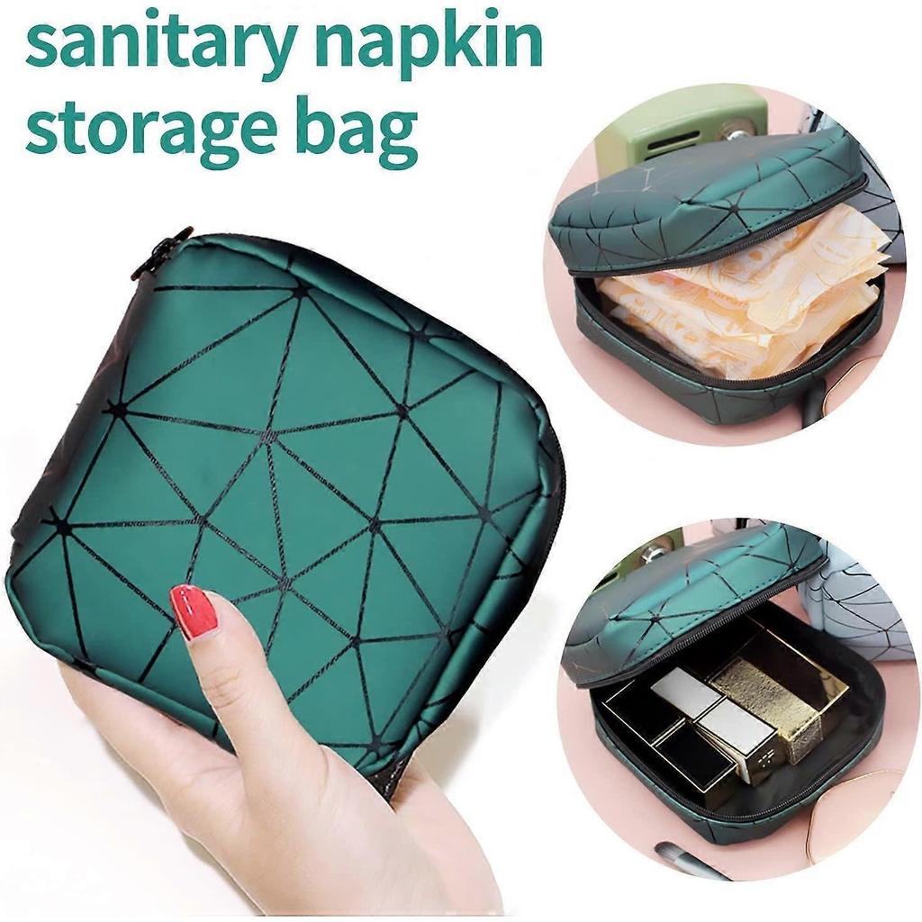 2Pcs Sanitary Napkin Bag Menstrual Cup Pouch Mini Coin Purse Holder Portable Sanitary Napkin Pads