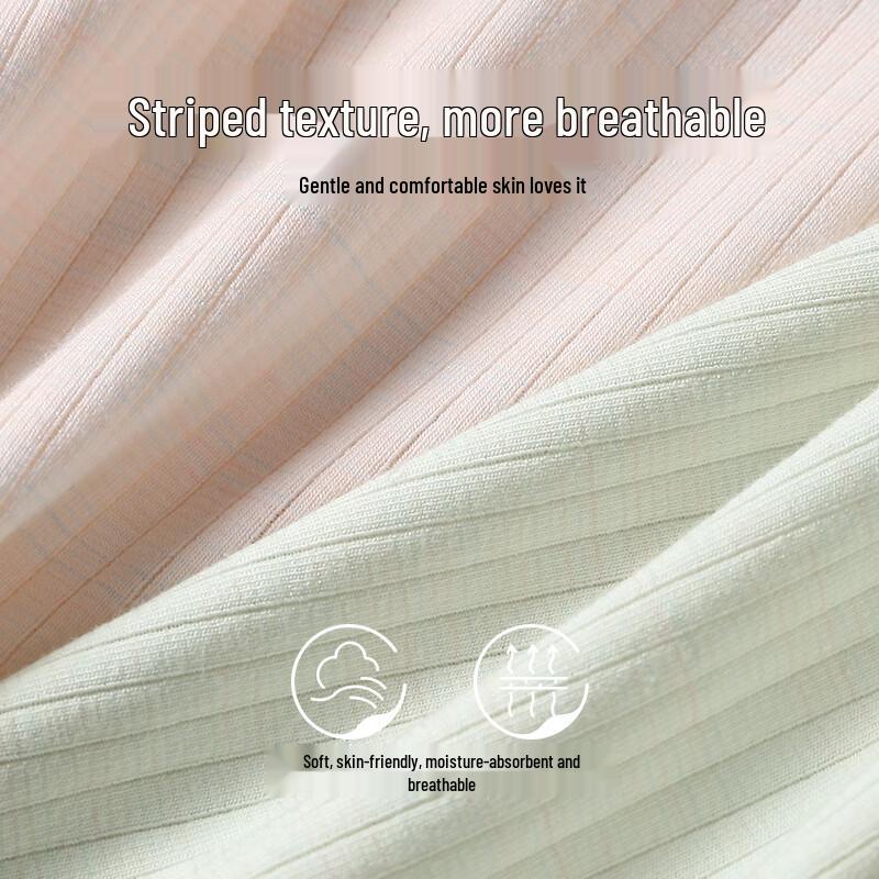 Fenteng Women's 7A Antibacterial Cotton Mid-Waist Briefs (4-Pack)