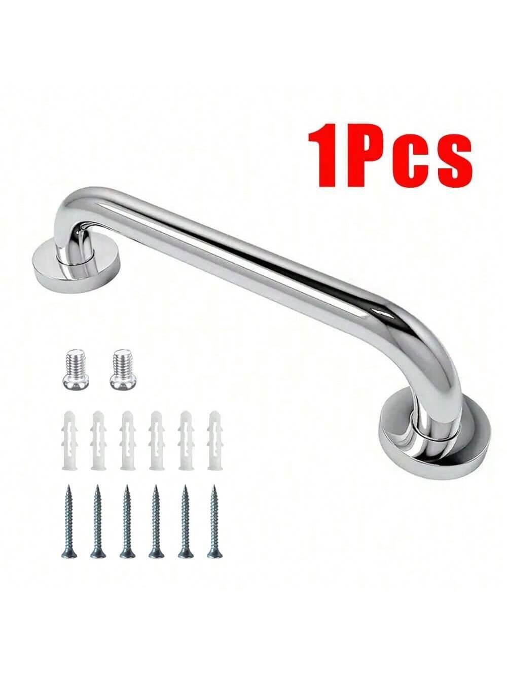 

1 шт. Поручень для полотенца из нержавеющей стали, Держатель для ванной, Противоскользящая настенная планка, Ручка с хорошим захватом для толстой столешницы, Ванной комнаты, Жилой комнаты 30cm белый