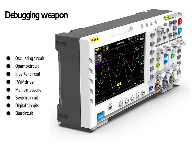 FNIRSI 1014D 100MHz Dual Channel Digital Oscilloscope with Signal Generator