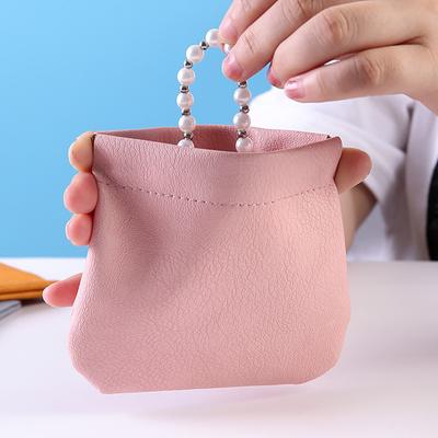 12Pcs Faux Leather Makeup Bag Snap-Closure Mini Cosmetic Bag Waterproof Storage Bag Portable Self-Sealing Bag