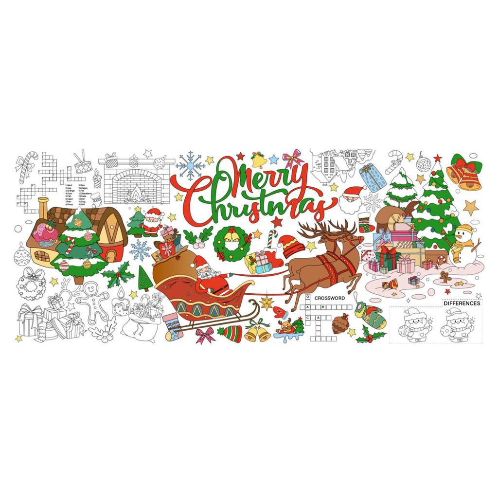 Coloring Poster 30 X 72 Inches Paper Coloring Tablecloth For Kids Large Coloring Activity Poster For Kids Home Party
