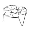 New Stainless Steel Egg Steamer Rack Round Heavy Duty Egg Steaming Stand 7 Egg Hole Egg Rack Rice Cooker Accessories