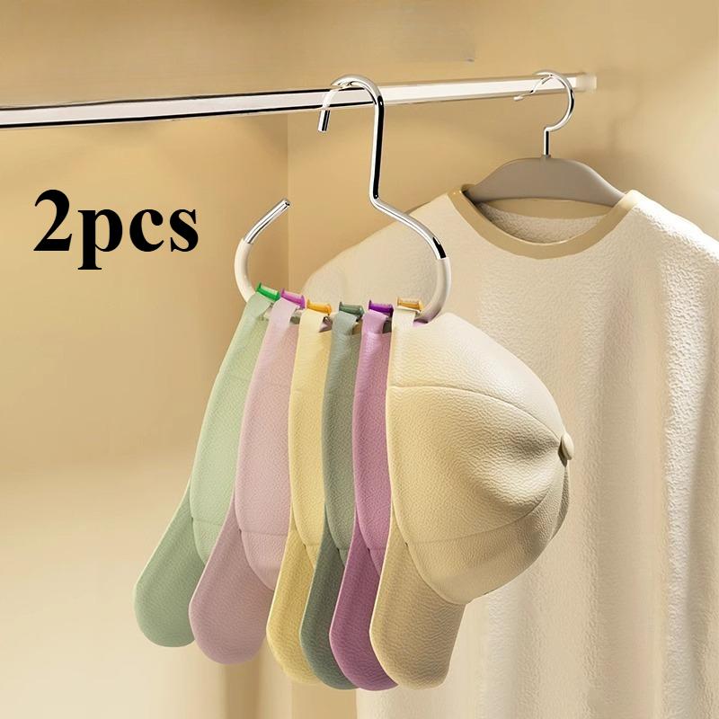 4/2PCS Multifunctional Storage Solution for Baseball Cap Scarf Belt Wardrobe Decoration Durable Practical Hooks