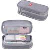 Double-Layer Macaron Pencil Case with Large Capacity and Double Zipper