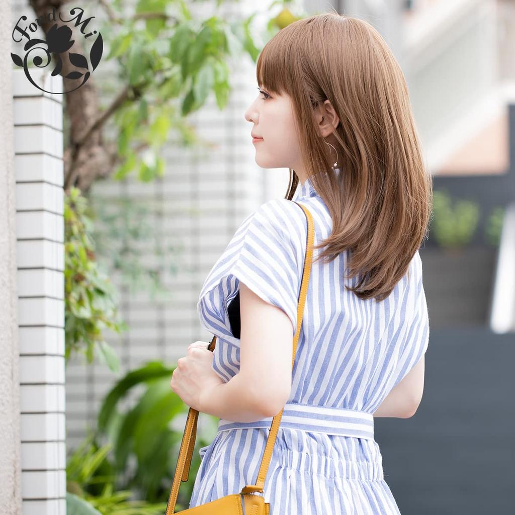 Torte Midi Made with Japanese Trendy Smart Available In 6 Chocolat Tea Wig, Hand-Twined, Fiber, One-Curl Midi, Colors, #06CCT