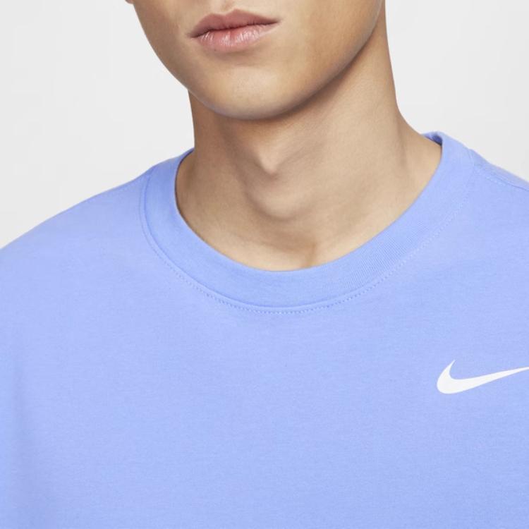 Nike Dri-Fit Soft Comfortable Breathable Quick-Dry Short Sleeve T-Shirt Men Tops Pulse-Blue AR6030-494