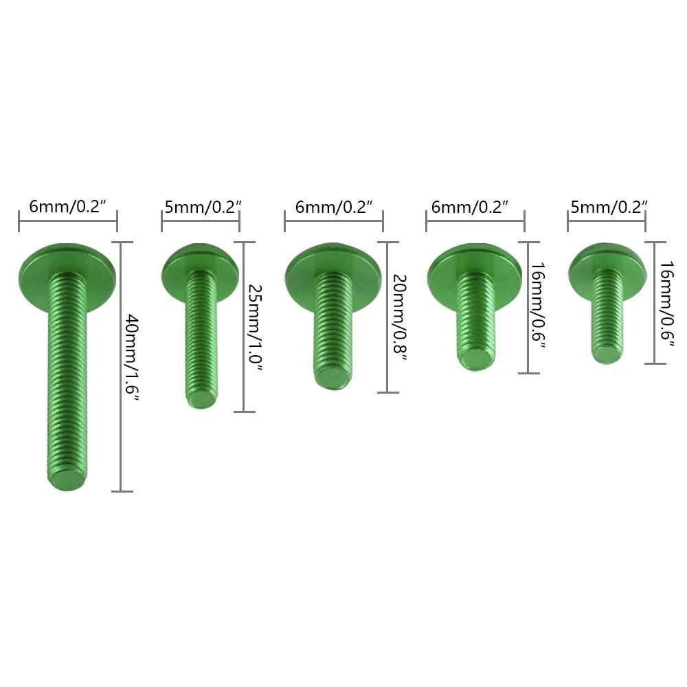 177 STÜCKE M5 M6 Motorrad Komplette Verkleidungsschrauben CNC Schraube für Ducati 748 749 750SS 848 900SS 916 996 998 999 1098 1098S Panigale