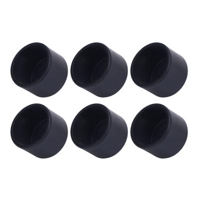 20Pcs Furniture Leg Tip Plastic Protective Round Tube End Caps for Chair Table Gym Equipment
