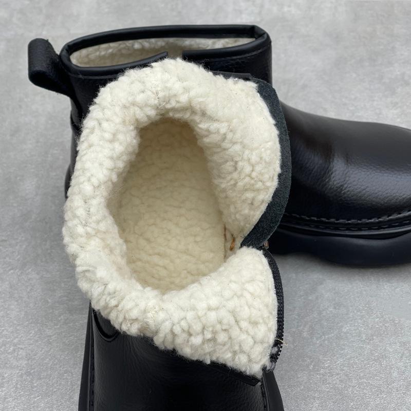 Casual Snow Boots, Versatile Retro Cotton Shoes, New Style Boots, Thick-soled Women's Boots