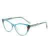 New anti-blue glasses women's PC ferrule legs fashionable retro plate color flat glasses can be matched with glasses