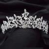 DIEZI Elegant Luxury Girls Crystal Bridal Tiara Crown Birthday Party New Fashion Bride Queen Headbands Hair Jewelry Accessories