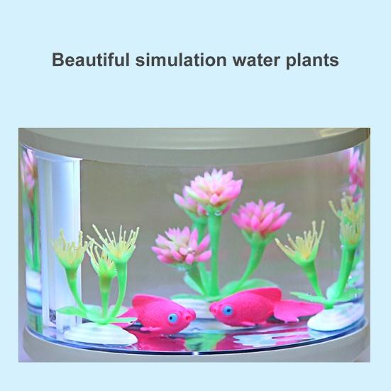 Přenosný barevný lehký akváriový zvlhčovač esenciálního oleje do akvária