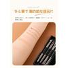 Makeup Brush Set Eyeshadow Brushes 4 Pieces (8 Functions) Portable Mirror Case Cosmetic Beginner Tools Easy Carry.