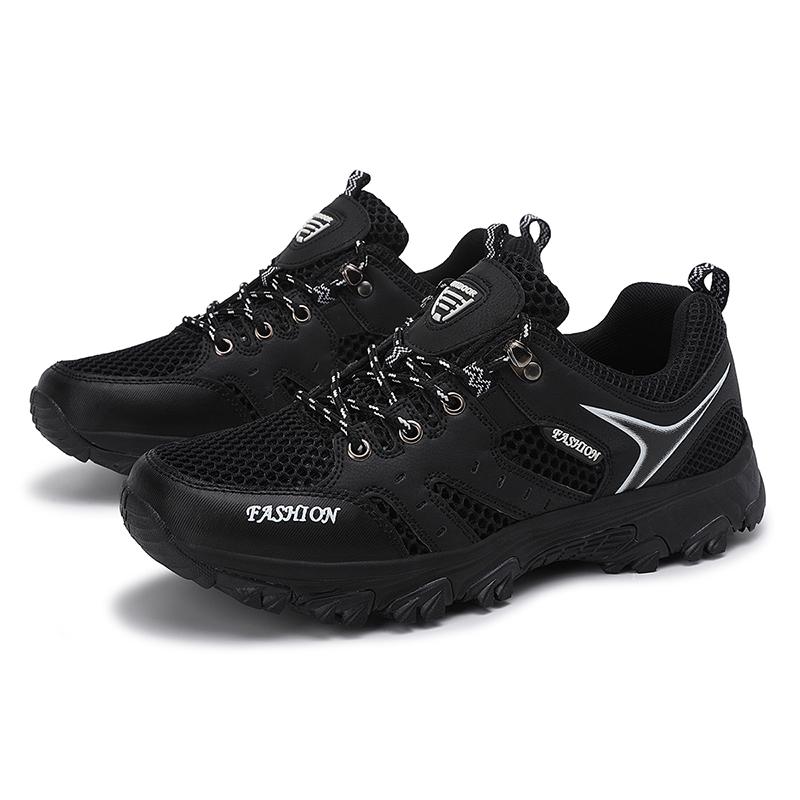 

TUINANLE Men s Outdoor Shoes Non-Slip Comfortable Men s Hiking Shoes All Fashion Quality Outdoor Walking Sneakers 39 чёрный