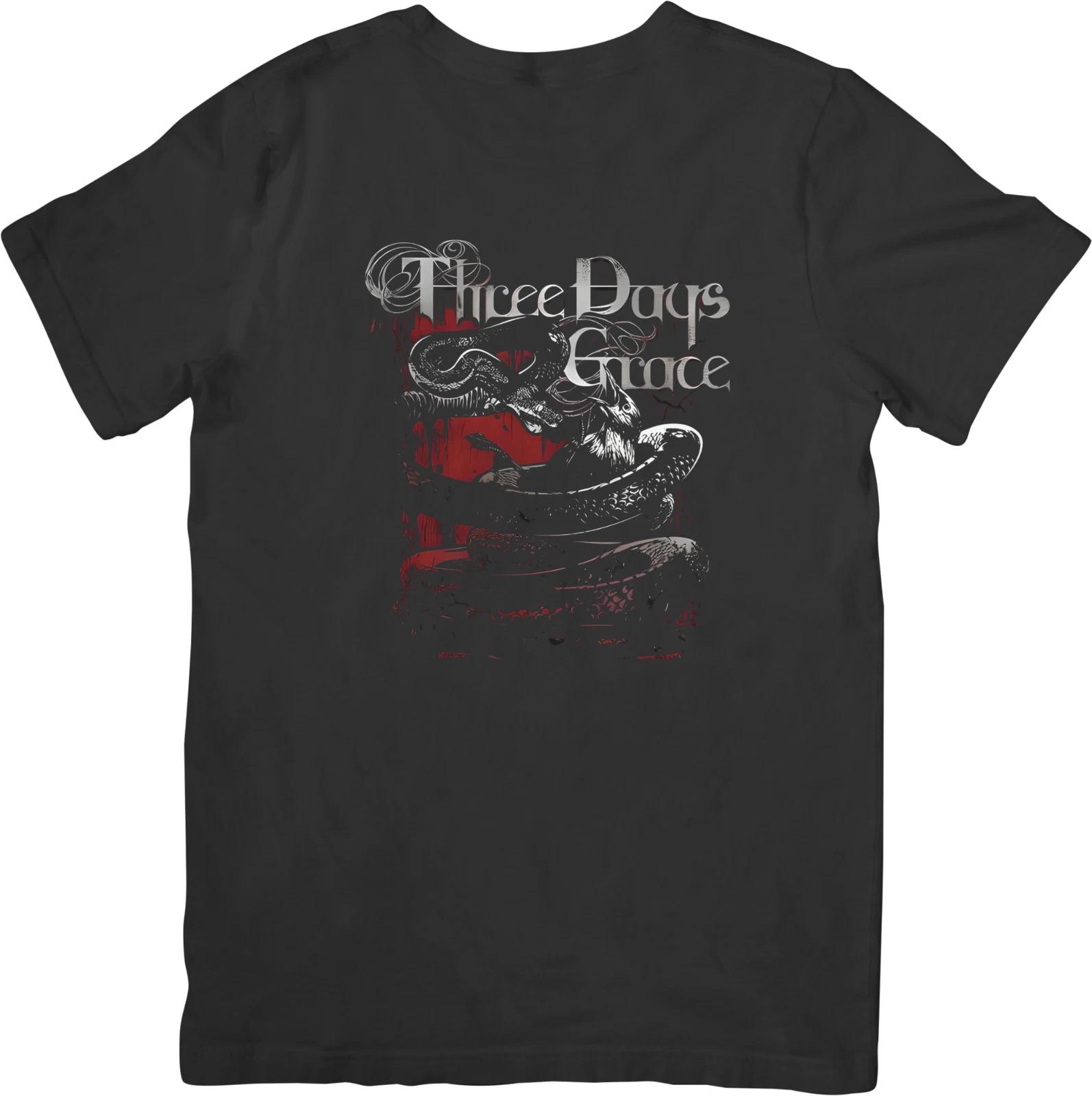 

Three days grace Music Unisex Fit for Men & Women Quality Cotton T-Shirt Black 2XL