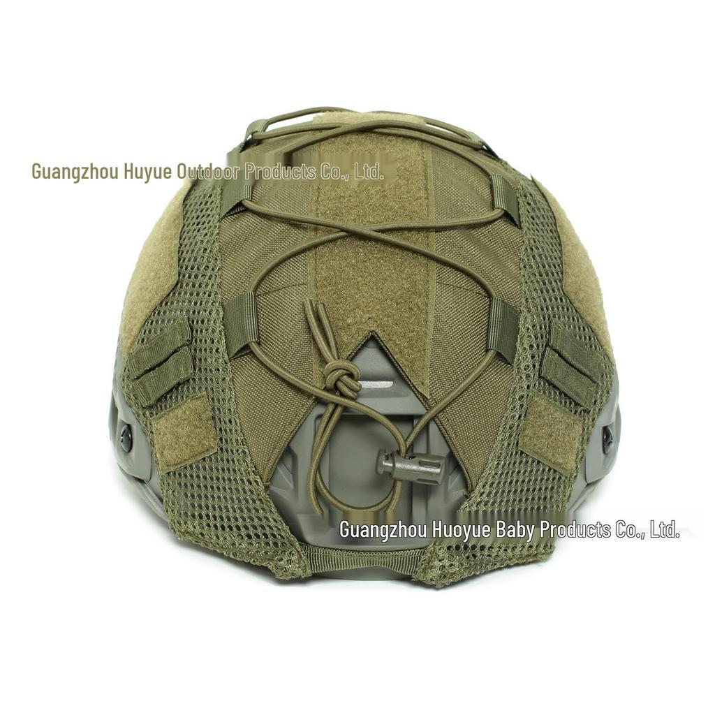 Camouflage Elastic Cord Helmet Cover for Tactical FAST Helmets