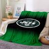 New York Jets Logo Print Flannel Blanket High Quality Warm Comfortable Cover for All Seasons Perfect for Gifts Home Decor