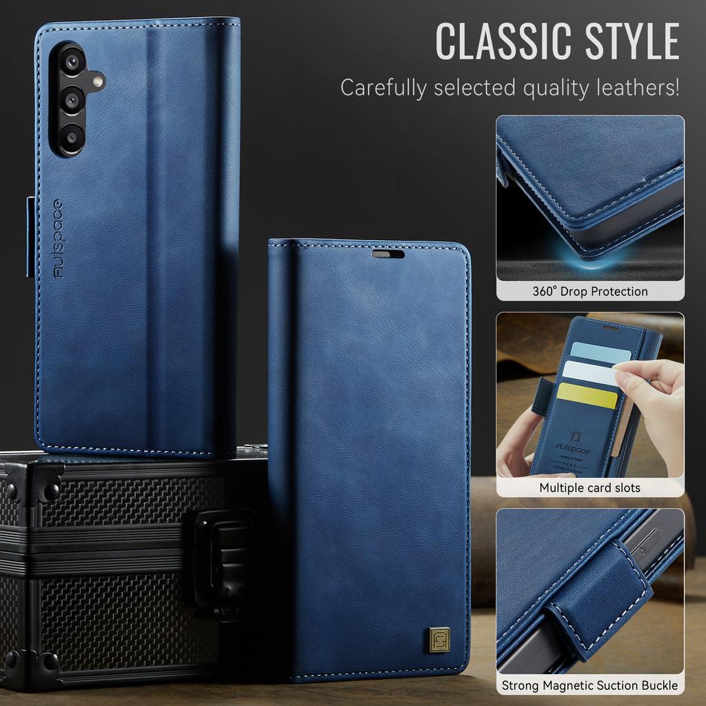 For Samsung Galaxy A17 4G/5G Wallet Case with Card Slots & Kickstand, 360° Protection Leather Case