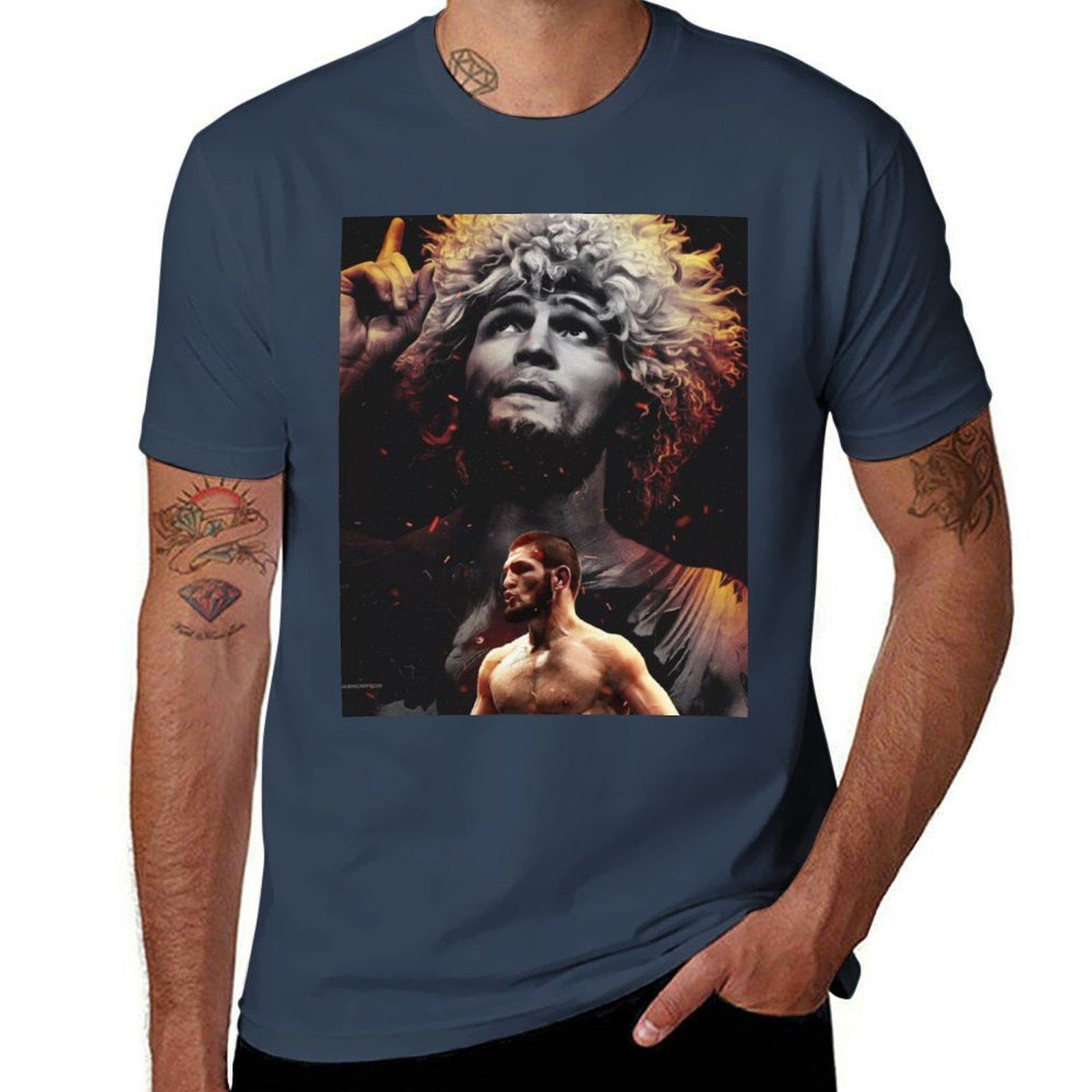 Khabib Nurmagomedov Tshirt Large Size Short Sleeve Tshirt S