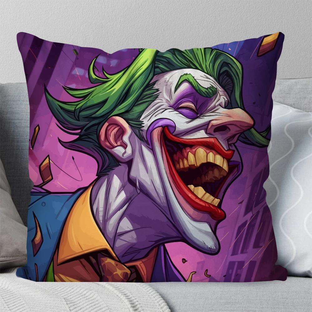 1Pc Super Villain J-Joker Movie Pillow Case Square Pillow Bedroom Sofa Leisurecomfortcushioncarliving Room Home Decoration 40X40
