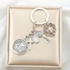 Beautiful Heart Design Crucifix Keychain For Everyday Carry Handmade Keyring Accessories For Keys Or Bags