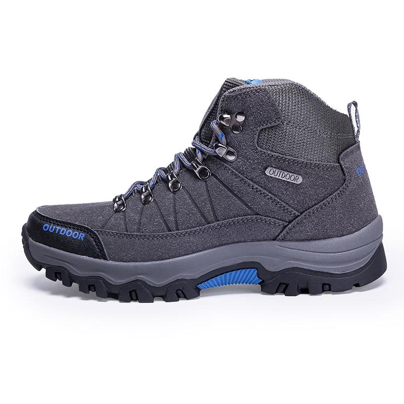 High-top Boots Men Outdoor Anti-slip Thick-soled Comfortable Ankle Boots Men Breathable Shock-absorbing Casual Hiking Shoes Men