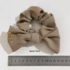 Ruffle Puff Hair Loop Vintage Bow Ponytail Strap Fashion Korean Headwear  for Meatball Head