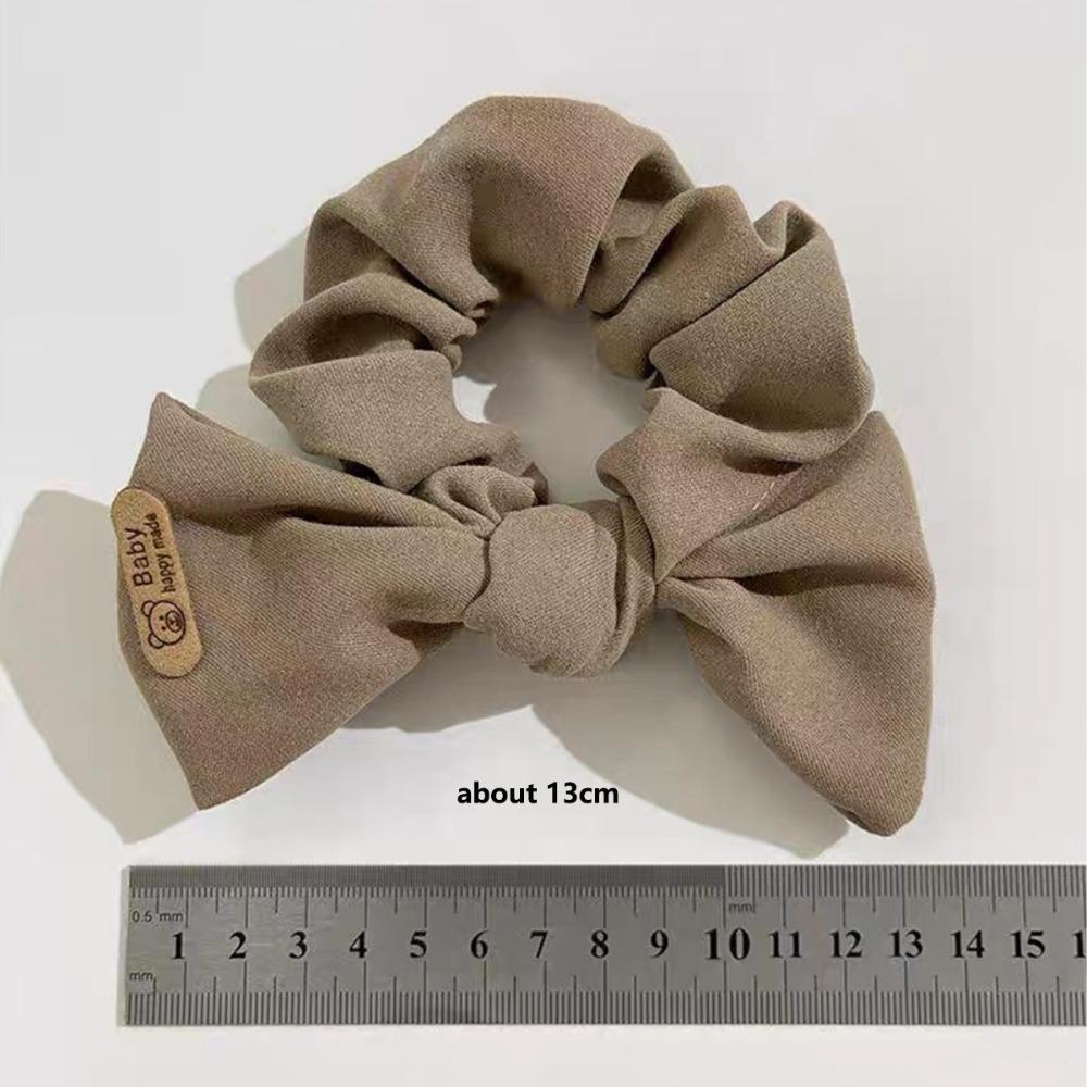 Ruffle Puff Hair Loop Vintage Bow Ponytail Strap Fashion Korean Headwear  for Meatball Head