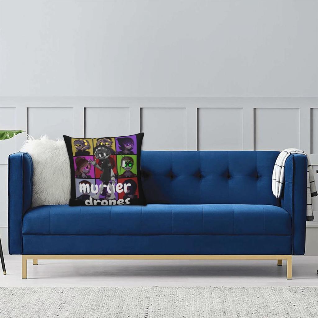 Vražedné drony Komedie Uzi Povlak na polštář Roztomilý Vtipný povlak na polštář Čtvercový Grafický povlak na polštář Povlaky na polštáře na pohovku Domácí dekorace