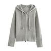 Kaslead New Arrival Women's Clothing Fashion Style Stylish Simple and Versatile Knitting Hooded Outwear 2142260