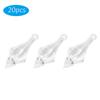 20Pcs Acrylic Pointed Bead Pendant Crystal DIY Holiday Home Decoration Accessories