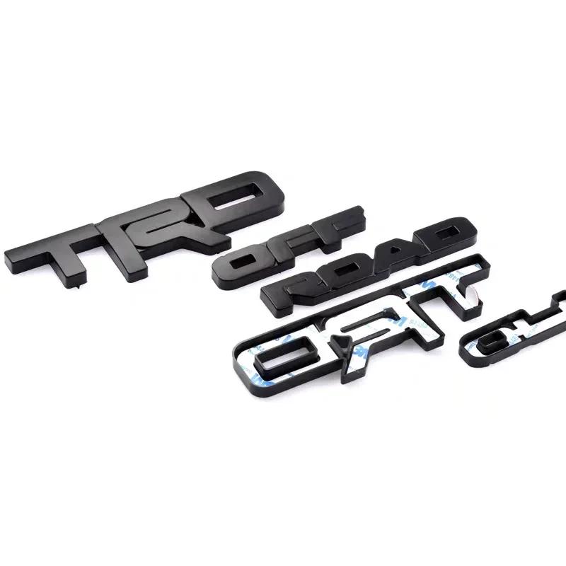 ABS OVERLAY Car Logo Suitable for Toyota 2014-2024 4runner TRD Off-road Vehicle Front Grille Luggage Wing Sticker Accessories