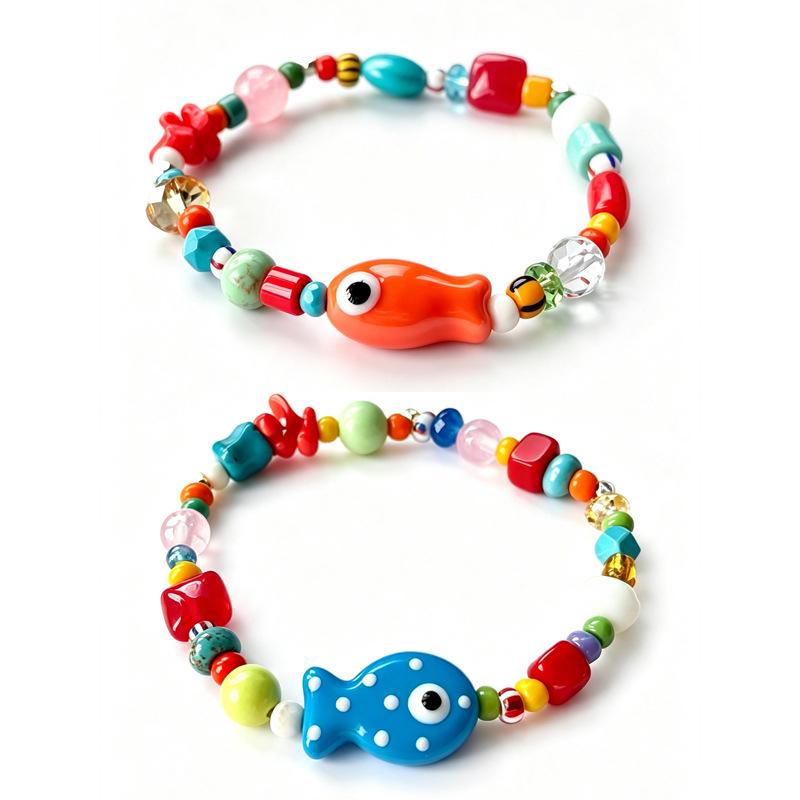 Bohemian Beaded Fish Bracelet Set for Women - Stylish Everyday Accessory
