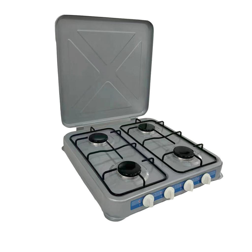 3KW Kitchen Portable Cooking Utensils European Style Simple Four Head Gas Stove Household Desktop Liquefied Gas Cooker