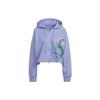 (WMNS) Adidas by Stella McCartney Cropped Hoodie Asia Sizing 'Purple' Women's IB5892
