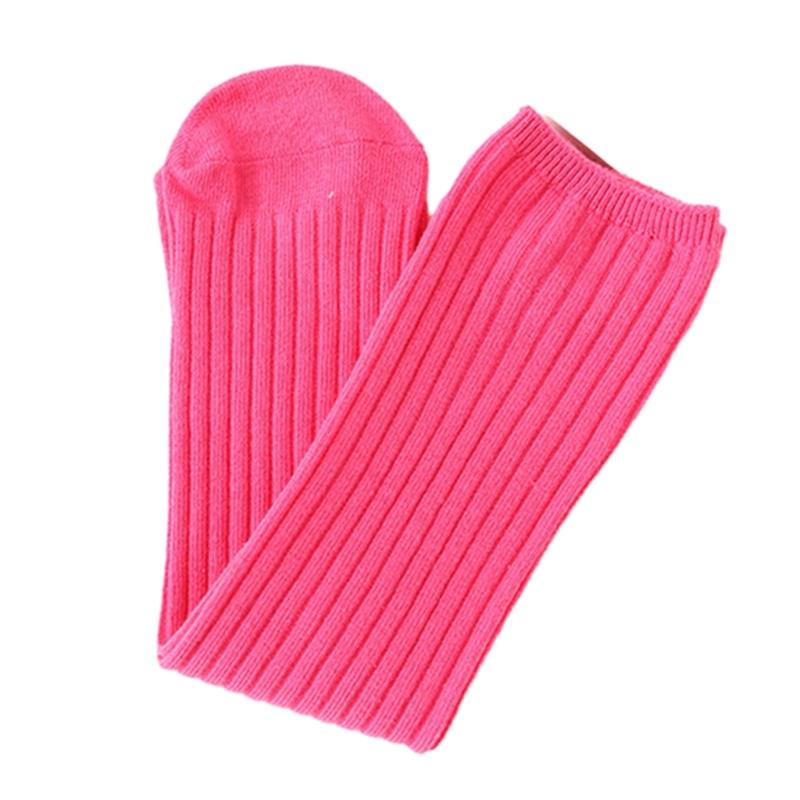Atmungsaktive Baumwollstrümpfe für Mädchen Kleinkind Bonbonfarbe Überknie-Socken Frotteeschlingen-Socken für Herbst Frühling