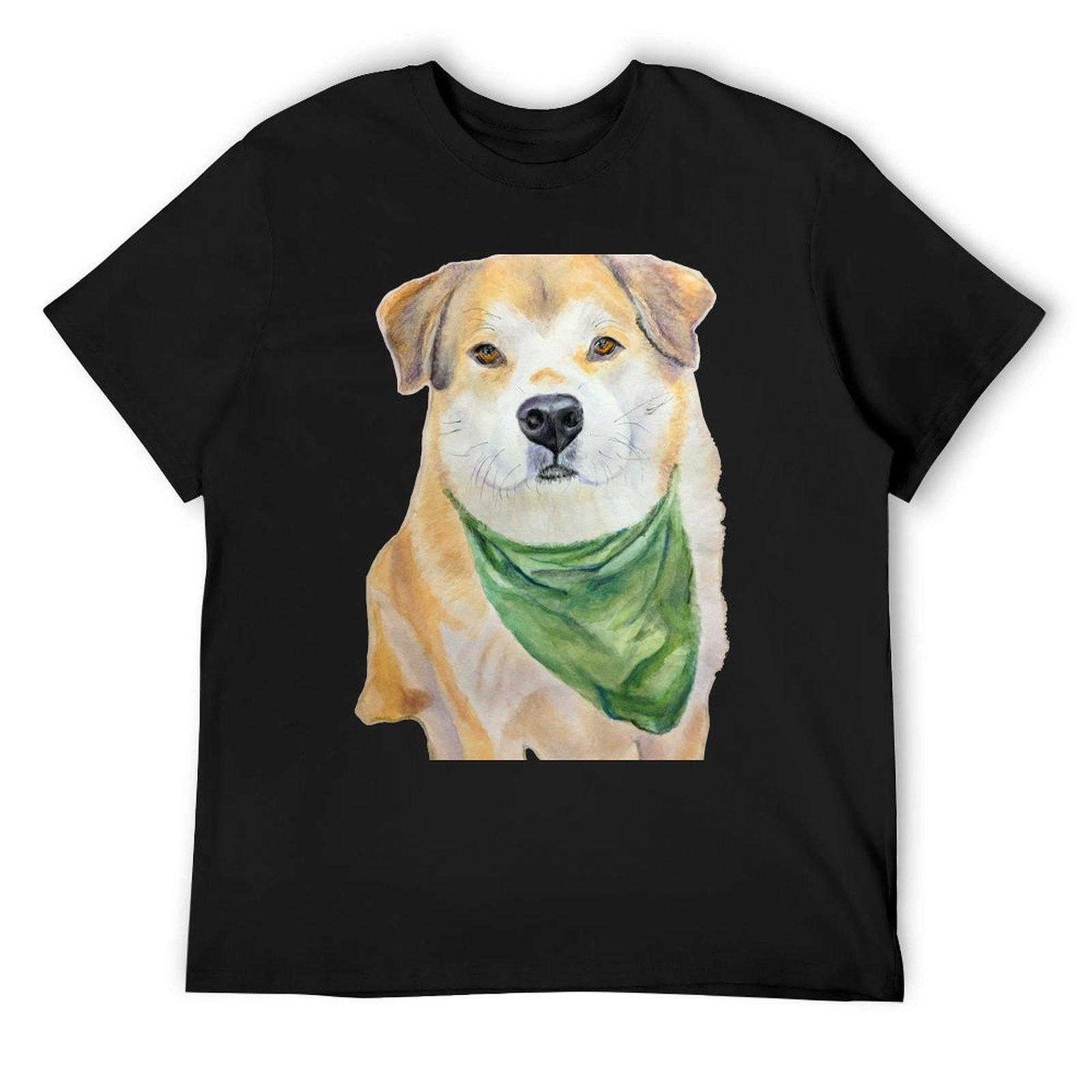 

A soft and cute dog named Bear T-Shirt custom t shirt summer tops mens cotton t shirts 4XL
