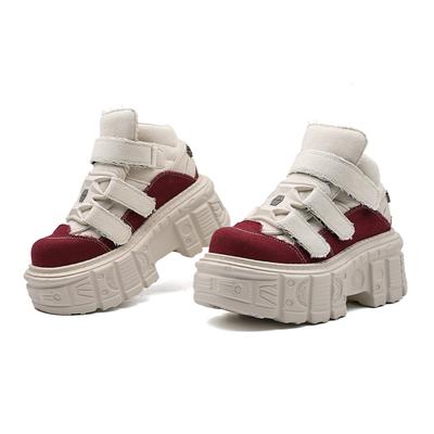 Botas Punk de Verão Tênis de Plataforma Solado Tratorado Robusto Unissex Sapatos de Cano Alto para Homens Mulheres