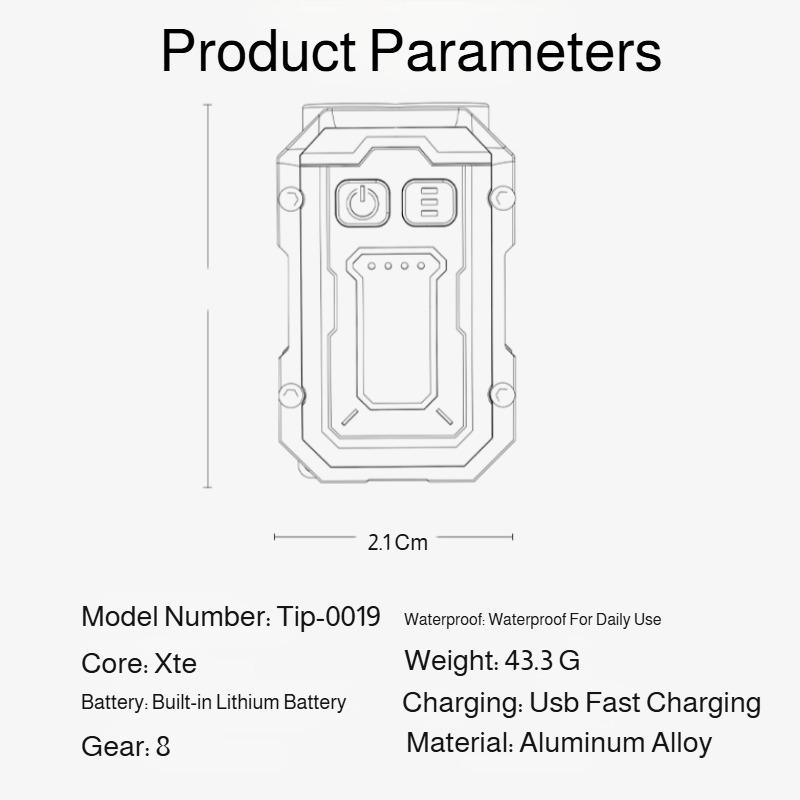 Multifunctional Strong Light Flashlight Rotating Work Light Outdoor Maintenance Warning Light Bright Auto Repair Work Light