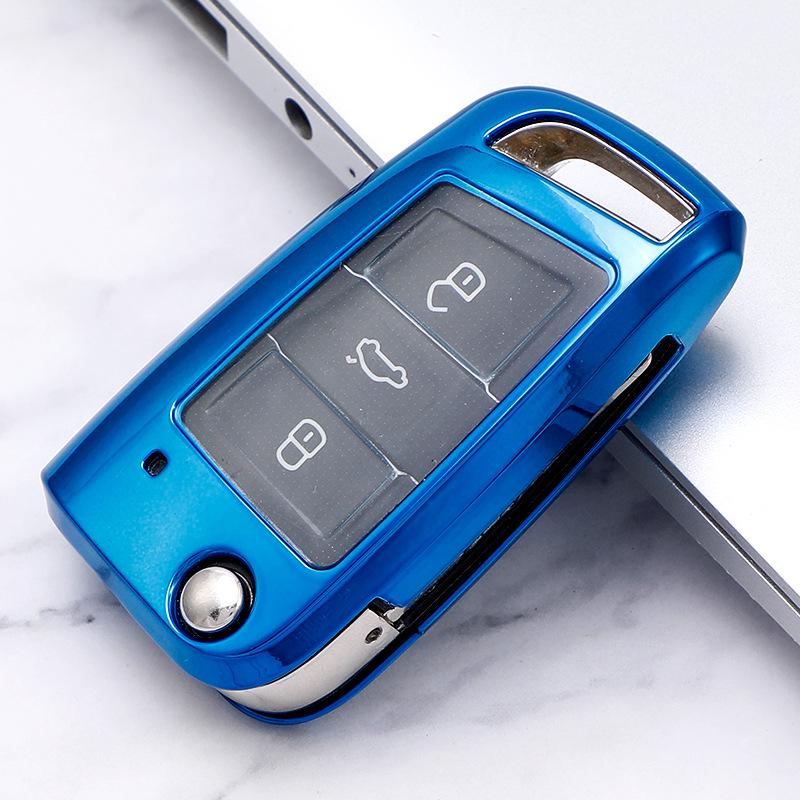 VW Passat Folding Key Case (2017-2018) - TPU Protection Cover